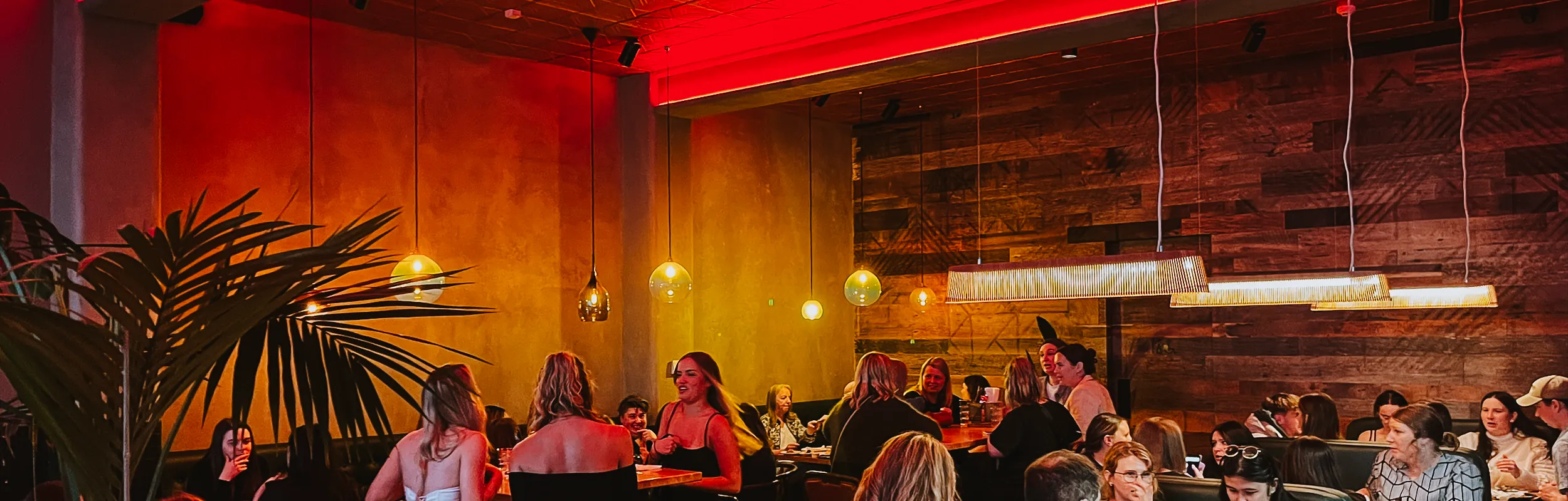 People dining at Graze and Glow. 