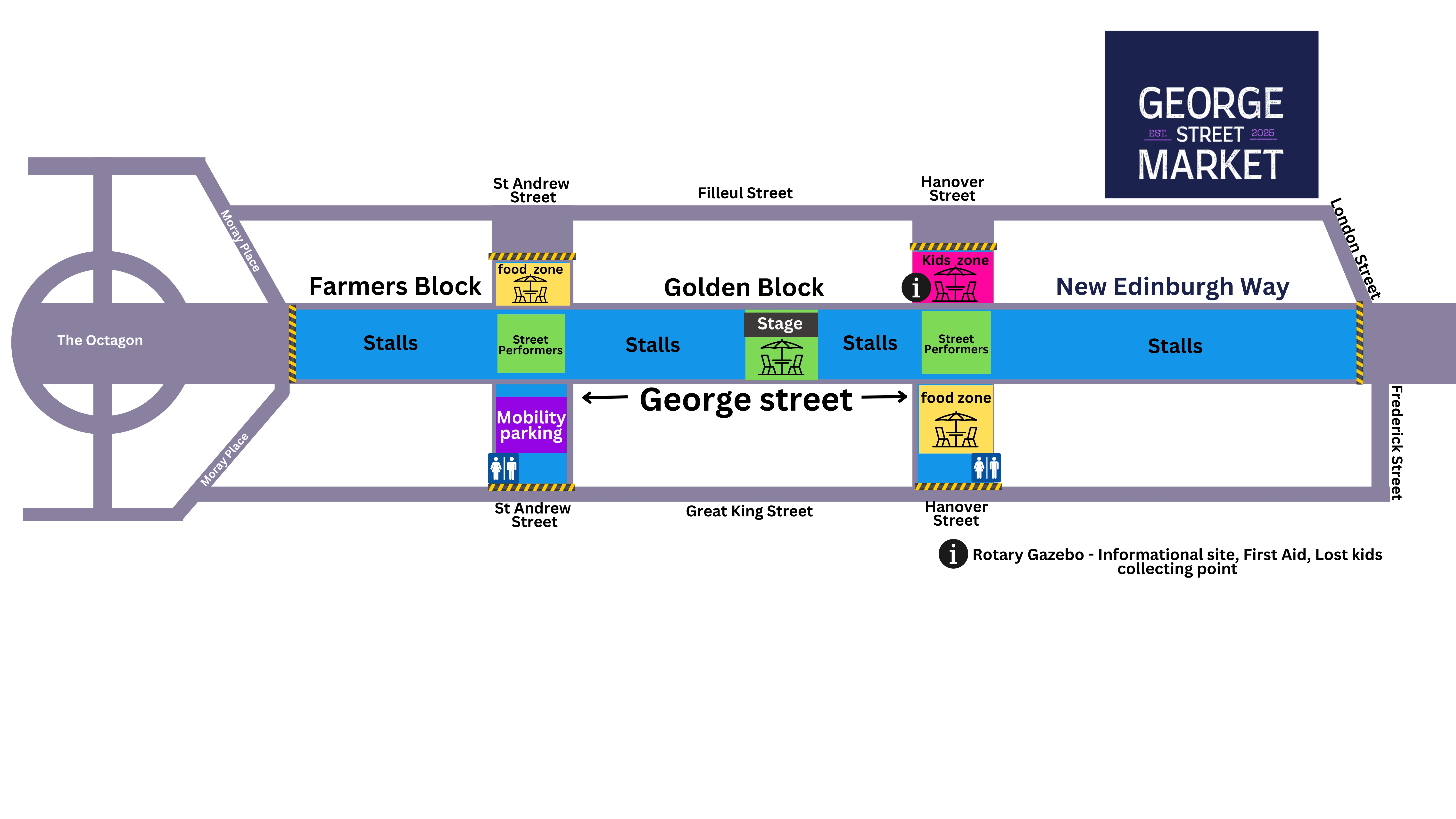 George Street Market map