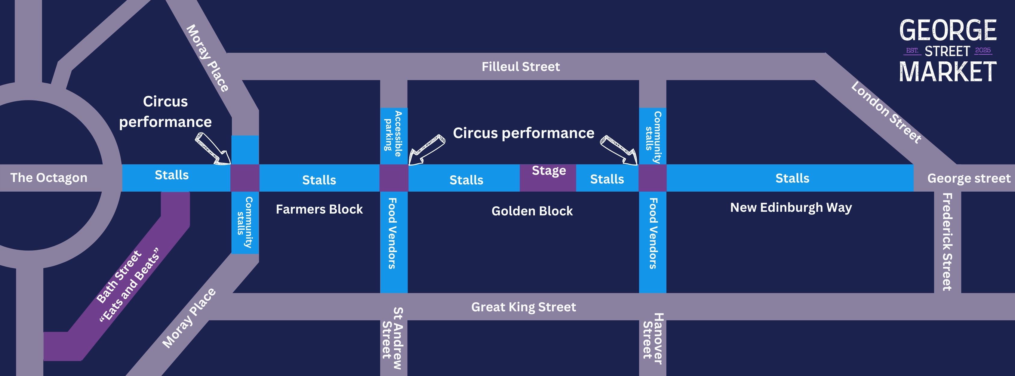 George Street Market map