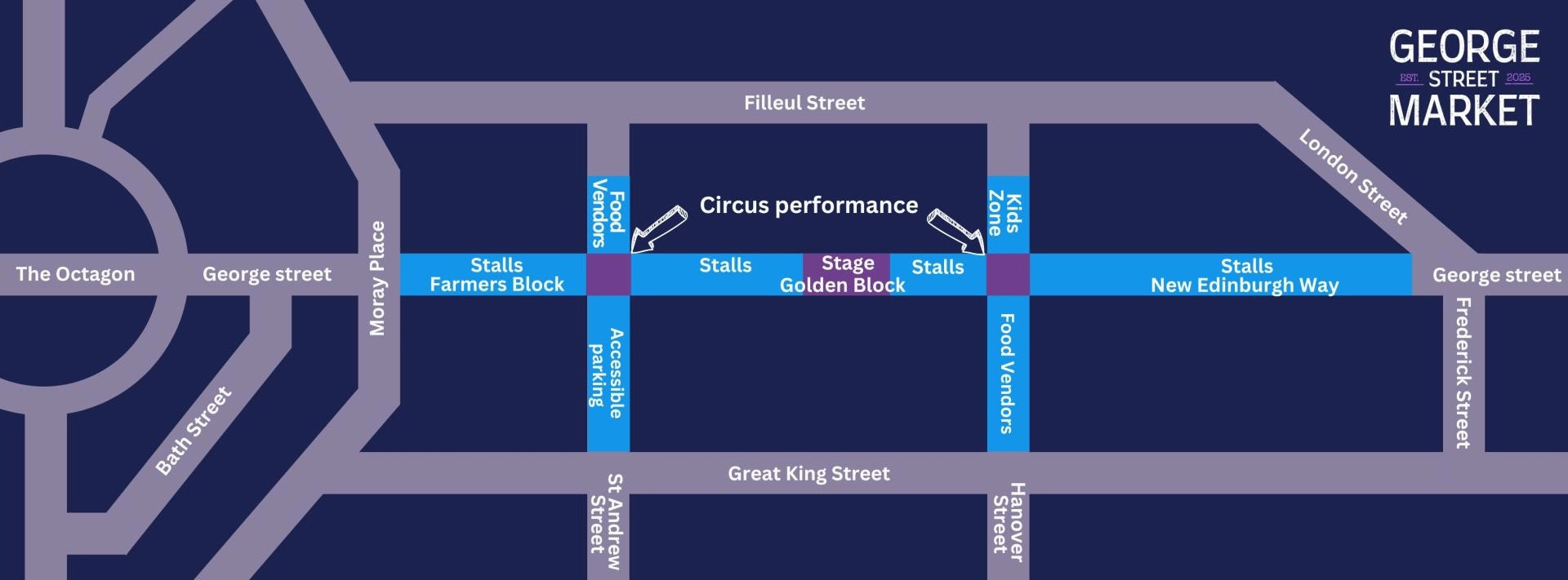 George Street Market map