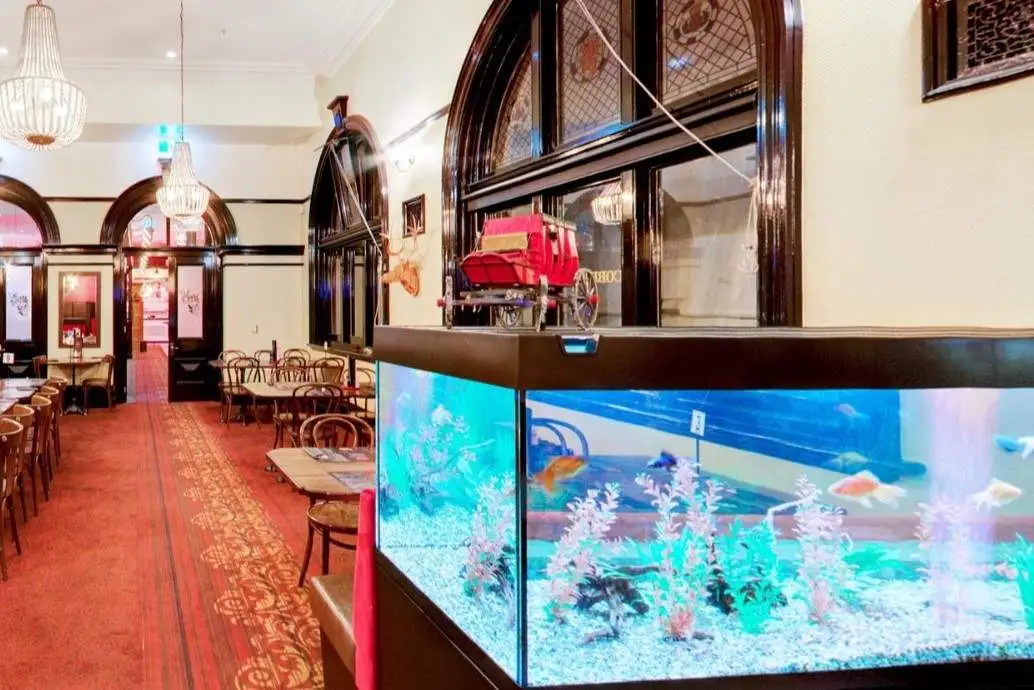 The Cobb and Co restaurant in the Dunedin Railway Station.