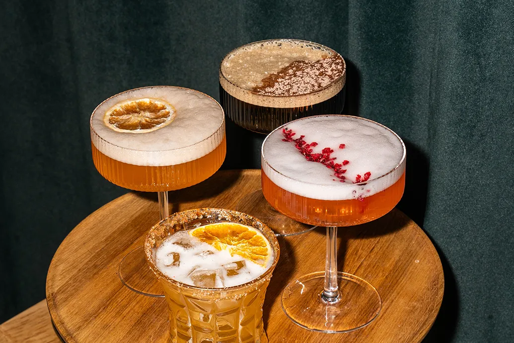 A selection of Graze and Glows cocktails.