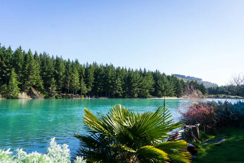 Purakaunui inlet on a sunny day