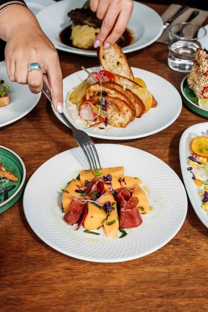 A selection of food at Commons Eatery.