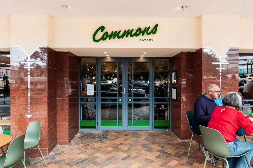 Exterior of Commons Eatery.