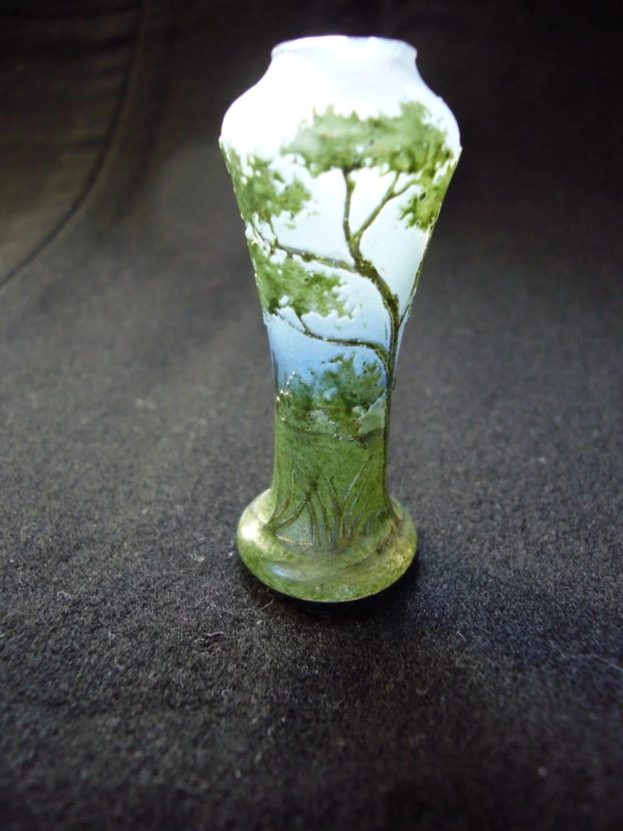 Cabinet of curios green vase